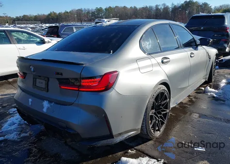 2024 BMW M3 Competition xDrive из США, поврежденный, VIN WBS43AY0XRFS91712
